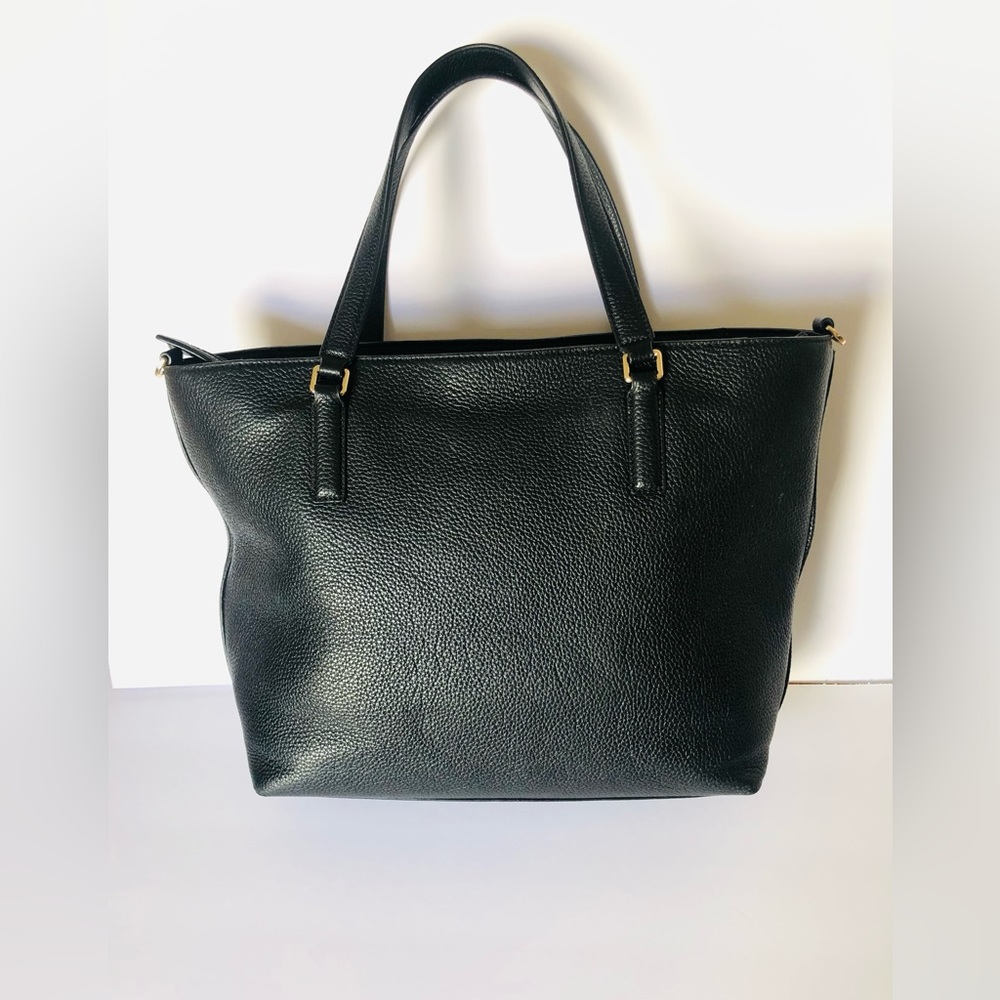 Tory Burch Black Leather Tote - Picture 3 of 11